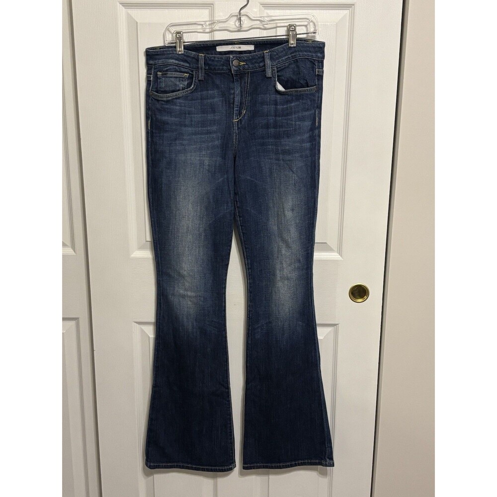 Joe's The Flare Visionaire High Waist Elsa Dark Wash Blue Flare Stretch Jeans 30